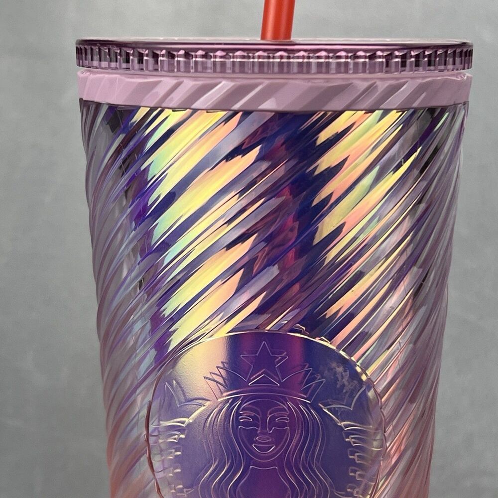 Starbucks 2025 Sunrise Swirl Cold Cup 24 Oz Venti Lilac Purple/Orange Phx Suns - Picture 5 of 10